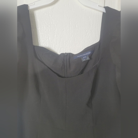 French Connection Dress Black Berina Mini Women's Sz US12 NWOT - Picture 5 of 11